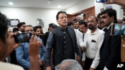 عمران خان عدالت میں پیشی کے موقع پر۔ 3 جولائی 2023