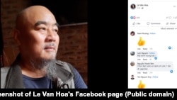 Luật sư Lê Văn Hòa (ảnh chụp màn hình trang Facebook cá nhân của ông, 8/8/2023)