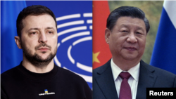 Ảnh phối hợp Tổng thống Ukraine Volodymyr Zelenskyy (AFP) và Chủ tịch Trung Quốc Tập Cận Bình (Reuters). 