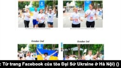 Một số hình trong thư ngỏ Đại Sứ Quán Ukraine ở Hà Nội gởi báo Hà Nội Mới. Bên trái là hình ảnh trong ngày 2 tháng 10. Bên phải là hình ảnh ngày 3 tháng 10.