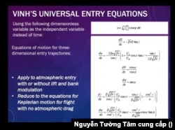 "Công thức Du Hành Vũ trụ của Vinh" (Hình: Nguyen Xuan Vinh - A Life In Hypersonic Flight by Wolf, Aron A.; Scheeres, Daniel J.; Lu, Ping)