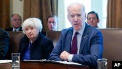 ABD Başkanı Joe Biden'ın imzaladığı başkanlık kararnamesi Maliye Bakanı Janet Yellen'a önemli yetkiler tanıyor. (ARŞİV)