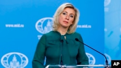 Người phát ngôn Bộ Ngoại giao Nga Maria Zakharova.