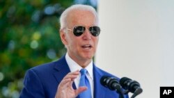 Tổng thống Joe Biden phát biểu tại Nhà Trắng ở Washington, ngày 5 tháng 8 năm 2022.