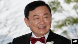 Ông Thaksin Shinawatra tại lễ cưới của con gái út Paetongtarn Shinawatra ở Hong Kong, 22/3/2019 (ảnh tư liệu).