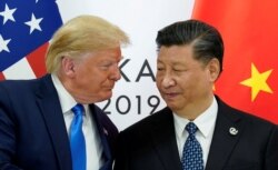 Tổng thống Donald Trump và Chủ tịch Tập Cận Bình tại G20, Nhật, 2019.