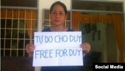 Mẹ của Nguyễn Hữu Quốc Duy được cho là không thể tham dự phiên tòa. (Nguồn: FB Nguyễn Ngọc Như Quỳnh)