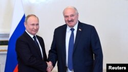 Tổng thống Belarus Alexander Lukashenko là một đồng minh thân cận của Tổng thống Nga Vladimir Putin trong cuộc chiến Ukrain