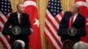 Erdoğan ile Trump'ın 13 Kasım 2019'da Washington'daki görüşmesi sonrası Beyaz Saray'da düzenlenen ortak basın toplantısı (ARŞİV).