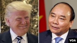 Tổng thống Mỹ Donald Trump và Thủ tướng Việt Nam Nguyễn Xuân Phúc