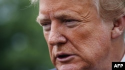 TT Mỹ Donald Trump trò chuyện với báo chí ở thủ đô Washington, DC, ngày 21/5/2020. - Ông nói Hoa Kỳ sẽ rút ra khỏi hiệp ước 'Bầu trời mở' với Nga, 