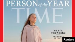 Bìa của TIME đăng ảnh của Greta Thunberg