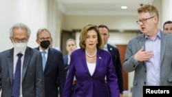 U.S. House Speaker Nancy Pelosi holds news conference on Capitol Hill in Washington