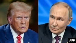 Tổng thống Hoa Kỳ Donald Trump và Tổng thống Nga Vladimir Putin.