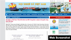 Trang web của Hội Nghề Cá Việt Nam.