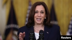 Phó Tổng thống Hoa Kỳ Kamala Harris ngày 10/8/2021.