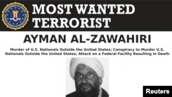 Al Qaeda leader Ayman al-Zawahiri appears in an undated FBI Most Wanted poster