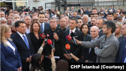 CHP TBMM Grup Başkan Vekili Gökhan Günaydın duruşma sonrası gazetecilere açıklamalarda bulundu.