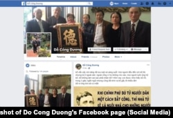 Trang Facebook của nhà báo độc lập Đỗ Công Đương.