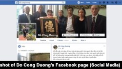 Trang Facebook cá nhân của nhà hoạt động truyền thông độc lập Đỗ Công Đương