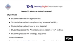 Lesson Plan - Lesson 33: Learning America's Sport