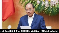 Ông Phúc trong cuộc họp nội các ngày 2 tháng Tư, 2019.