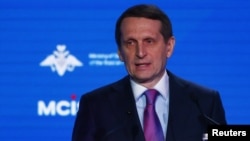 Ông Sergei Naryshkin, Giám đốc Cơ quan Tình báo Nước ngoài của Nga (SVR).