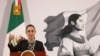 Mexico's President Claudia Sheinbaum speaks during her daily press conference at the National Palace in Mexico City on January 21, 2025.