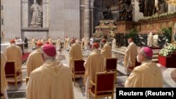 Giáo hoàng Phanxicô làm lễ tại Nhà thờ St. Peter, Vatican (ảnh tư liệu).