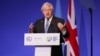 British Prime Minister Boris Johnson speaks during the opening ceremony of the UN Climate Change Conference (COP26) in Glasgow, Scotland, Nov. 1, 2021. 